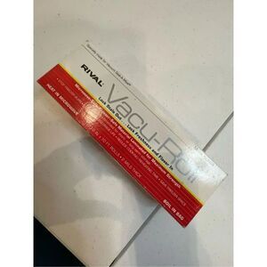 Rival Vacu-Roll model 50668 two 8 inch x 10 feet rolls. 2 miles thick